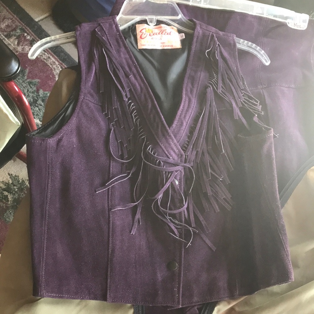 Vintage purple vest